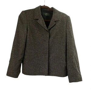 Vintage Orvis Tweed Wool Blend Long Sleeve Blazer Jacket Top Womens Size 8